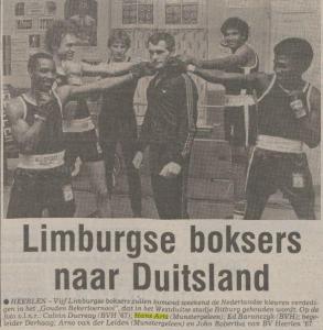 27-06-1980 limburgse boksers naar Duitsland met Hans Arts en Jan Derhaag